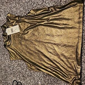 Laura Ashley Gold Sleeveless Blouse